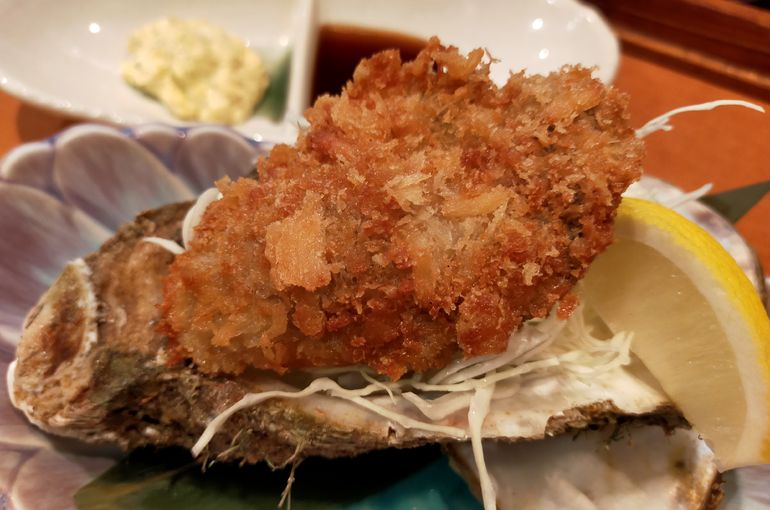 岩牡蠣のカキフライ