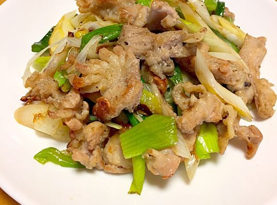 ホルモン炒め定食