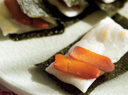 からすみ磯辺もち