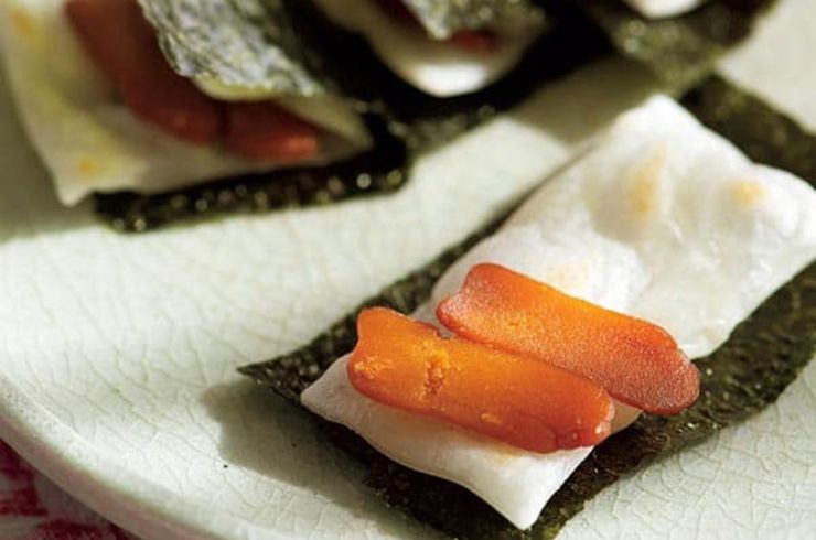 からすみ磯辺もち